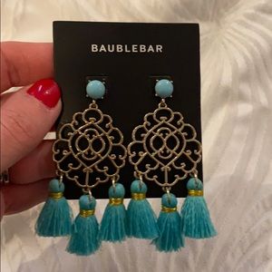 Baublebar Turquoise Tassel Earrings
